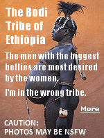 Slim might be in elsewhere but for Ethiopia’s Bodi or Me’en people, bigger is always better. The tribe, which lives in a remote corner of Ethiopia’s Omo Valley, is home to an unusual ritual which sees young men gorge on cow’s blood and milk in a bid to be crowned the fattest man.